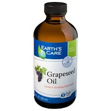 EARTH'S CARE: Grape Seed Oil 100 Percent Pure and Natural 8 oz