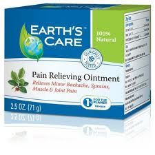EARTH'S CARE: Pain Relieving Ointment 100 Percent Natural 2.5 oz