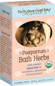 EARTH MAMA ANGEL BABY: Postpartum Bath Herbs 6 pad