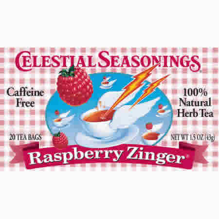 Celestial Seasoning: Herb tea,raspberry zinger 20 BAG