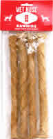 Castor and Pollux: Rawhide,braided sticks 4 PK