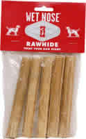 RAWHIDE,STICKS Case of 12 / 5 PK from Castor and Pollux
