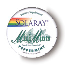 Peppermint Mini Mints Casepack 6 Tab Peppermint from Solaray