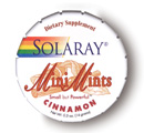 Cinnamon Mini Mints 0.5 Tab Cinnamon from Solaray