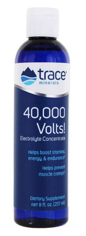 Trace Minerals Research: 40000 Volts Electrolyte Concentrate 8 oz.