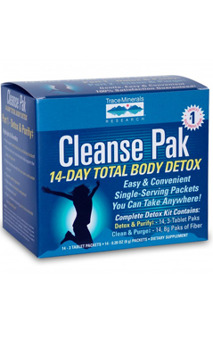 Trace Minerals Research: Cleanse Pack 14 Day Total Body Detox System 14 Days