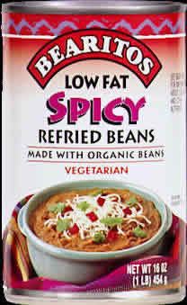 REFRIED BEANS ORGANIC PINTO SPICY Case of 12 / 16 OZ from Little Bear Organics