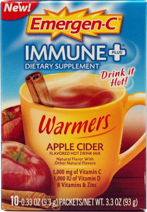 EmergenC Immune Plus Warmers Apple Cider 10 ct, 0.00ea from ALACER!