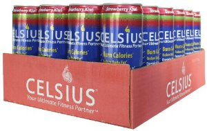 CELSIUS: CELSIUS STRAW KIWI 12oz 24 CASE