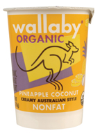 Yogurt,og,nf,pnapl cocont Case of 12 / 6 OZ from Wallaby Yogurt Company