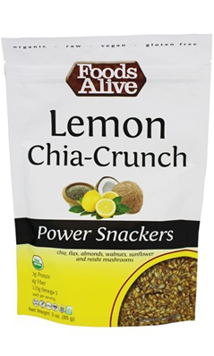 Foods Alive: Organic Lemon Chia Power Snack 3 oz