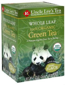 UNCLE LEE'S TEA: Whole Leaf Organic Green Tea 18 bag