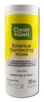 CLEANWELL COMPANY INC: Botanical Disinfecting Wipes 35 ct