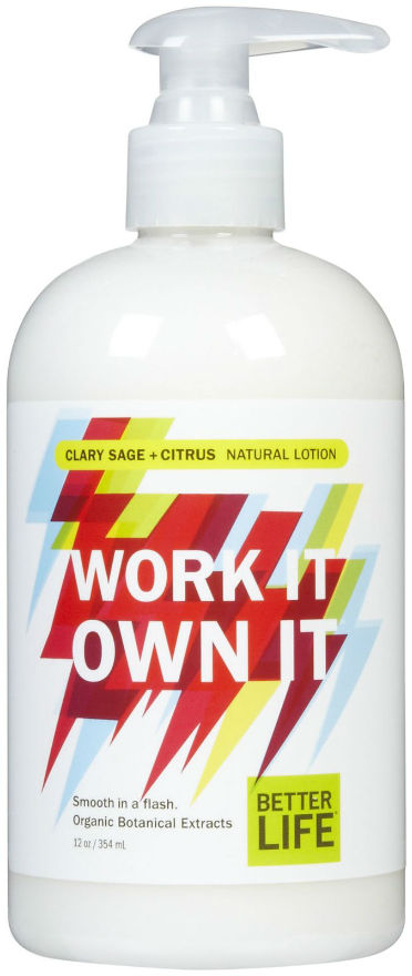 BETTER LIFE: Natural Hand And Body Lotion Clary Sage And Citrus Work It Own It 12 oz
