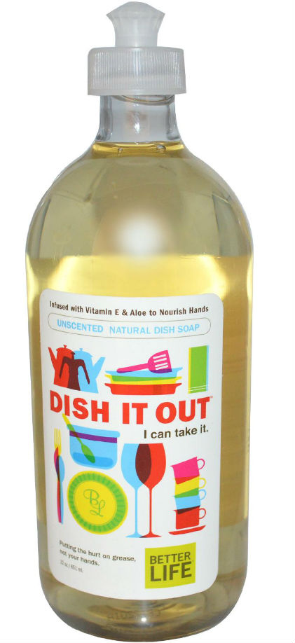 BETTER LIFE: Natural Liquid Dish Soap Unscented Dish It Out 22 oz
