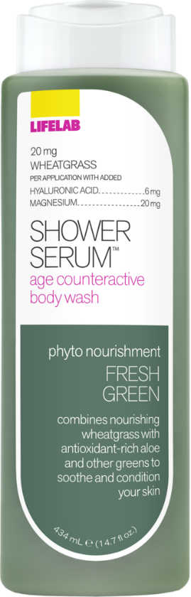 LIFELAB: Shower Serum Anti-Aging Body Wash Fresh Green 14.7 oz