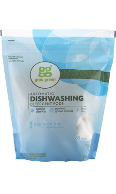 Grab Green: Fragrance Free Dishwasher Pods 60 ld