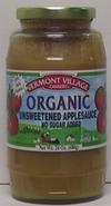 APPLESAUCE,OG,UNSWEETENED - 6 / 24 OZ from Vermont Village