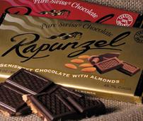 Bar,og,semiswt w almonds Case of 12 / 3 OZ from Rapunzel USA