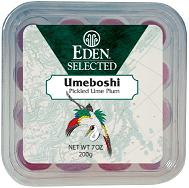 UME PLUMS,WHOLE,PICKLED Case of 1 / 7.05 OZ from Eden Foods