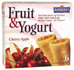 FRT & YGRT BARS,CHRY APL Case of 8 / 8.9 OZ from Barbaras Bakery