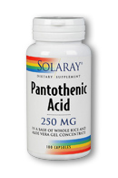 Pantothenic acid-250, 100ct 250mg
