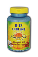 Natures life - Vitamin b-12, 1,000 mcg 250ct