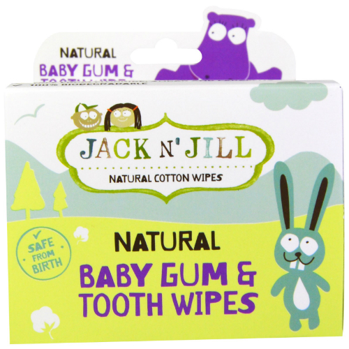JACK N' JILL: Natural Baby Gum & Tooth Wipes 25 ct