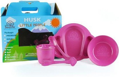 ECOSOULIFE: Rice Husk-Little People Cotton Candy Set 5 pc
