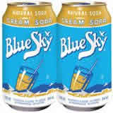 SODA,NATURAL CREAM Case of 4 / 6 PACK from Blue Sky Natural Beverage Company