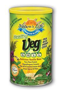 Natures life - Healthy veg pea rice hemp chia protein 1lb Vanilla