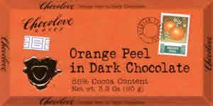 Bar,dark choc orange peel Case of 12 / 3.2 OZ from Chocolove Xoxox