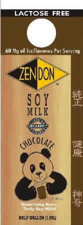 Zen Soy: Soymilk organic chocolate 64 OZ