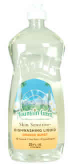DISHWASH LIQUID,NAT ORNGE Case of 8 / 25 OZ from Mountain Green