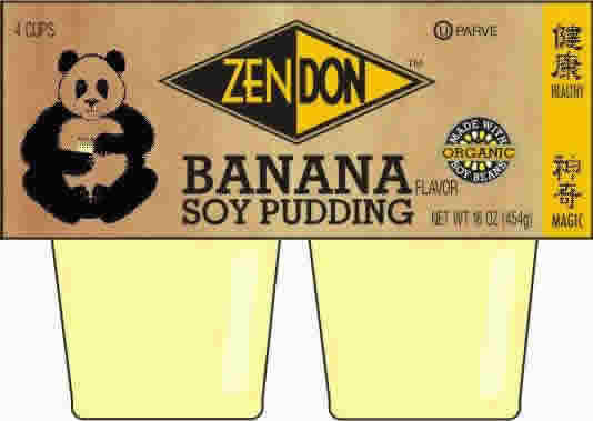 Soy pudding organic banana Case of 12 / 4 4 OZ from Zen Soy