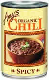 CHILI ORGANIC SPICY Case of 12 / 14.7 OZ from AMY'S