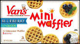 MINI WAFFLES,ORIG BLUEBRY - 12 / 8 OZ from Van's International Foods