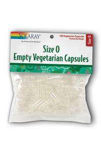 Solaray: Empty Veg Caps Size 0 12ea x 100ct
