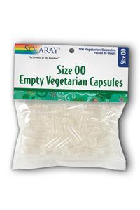 Solaray: Empty Veg Caps Size 00 12ea x 100ct