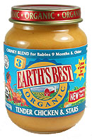 JR,OG,TNDR CHICKEN&STARS Case of 24 / 6 OZ from Earths Best (Hain)