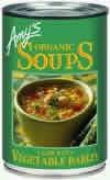 SOUP ORGANIC VEG BARLEY LOW FAT Case of 12 / 14.1 OZ from AMY'S