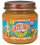 WINTER SQUASH,OG Case of 24 / 4 OZ from Earths Best (Hain)