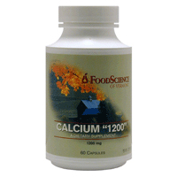 Calcium 1200mg 60 gel caps from FOODSCIENCE OF VERMONT