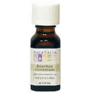 Essential Oil Geranium (Bourbon) (pelargonium graveolens) .5 fl oz from AURA CACIA