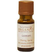 Organics Essential Oil Lemon .33 oz from AURA CACIA