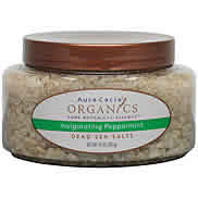Organics Dead Sea Salts Invigorating Peppermint 14 oz from AURA CACIA