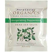Organics Dead Sea Salts Invigorating Peppermint 2.5 oz from AURA CACIA