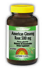 American Ginseng  500 mg 50ct from Natures Life