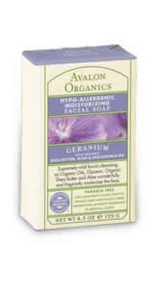 Bar Soap Facial Moisturizing Hypo Allergenic Geranium 4.5 oz from AVALON ORGANIC BOTANICALS