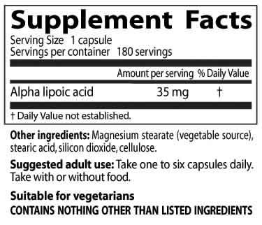Best Alpha Lipoic 35